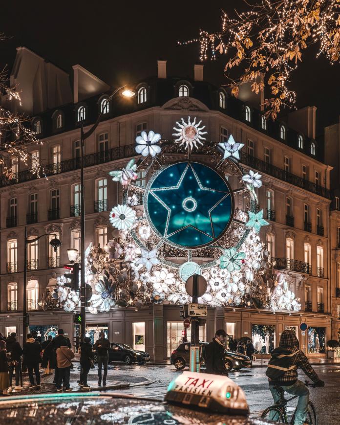 Where are the most beautiful Christmas lights in Paris for